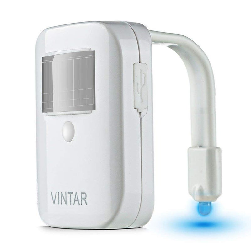 Vintar Rechargeable RainBowl Motion Sensor Toilet Night Light - Funny & Unique Birthday Gift Idea for Dad, Mom, Him, Her, Men, Women & Kids - Cool Gadget, Best Christmas Present. - Image 1